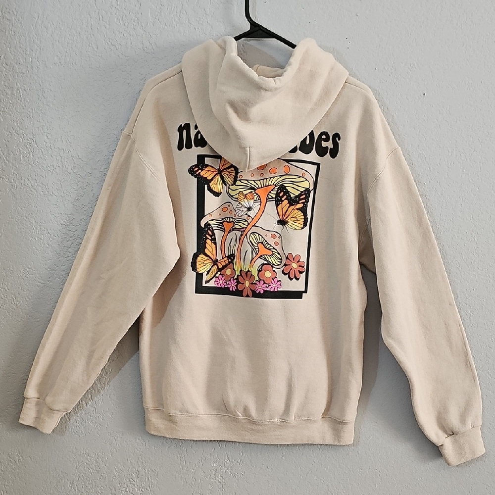 Artist Union Clothing Co. Cream Graphic Hoodie - Womens Or Mens Size Medium - Picture 2 of 6